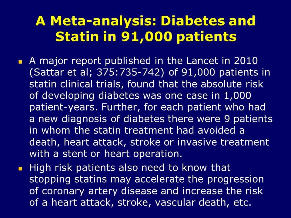 Diabetes and Statin1